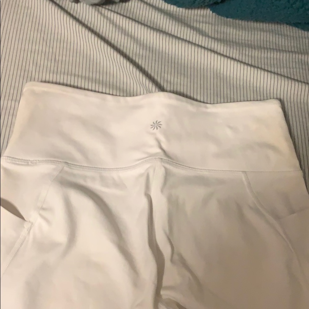 White Athleta Pocket Leggings